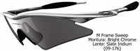 Oakley M Frame Sweep Bright Chrome-Slate Iridium (09-176)